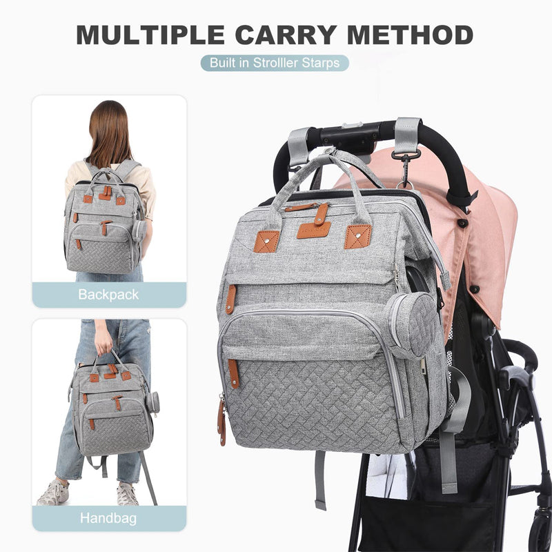 Foldable Diaper Bag with Changing Station