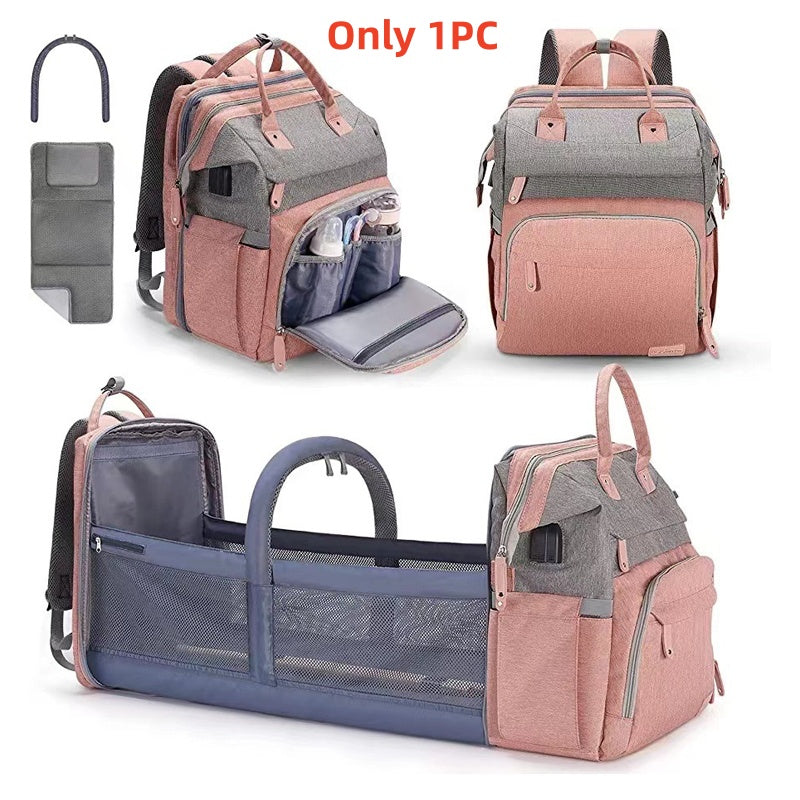 Foldable Diaper Bag with Changing Station