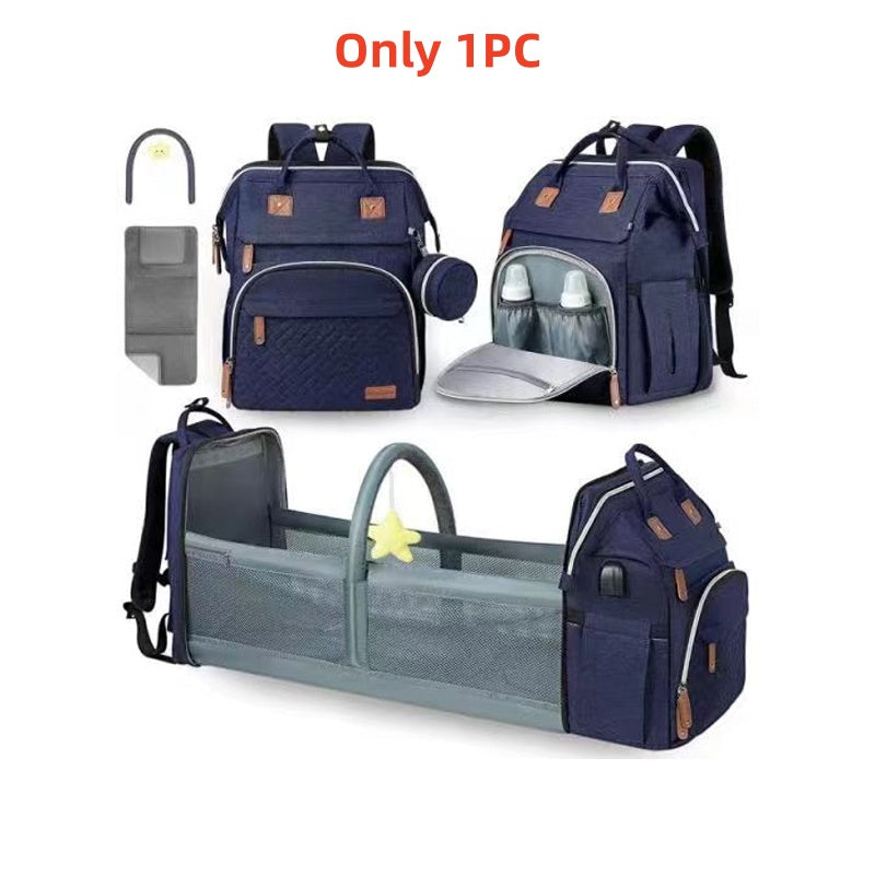 Foldable Diaper Bag with Changing Station