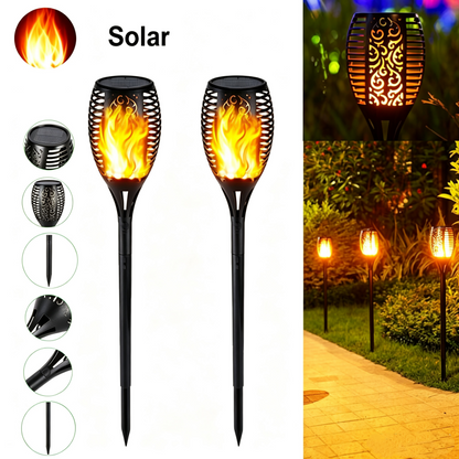 Waterproof Solar Flame Torch Stake Lights