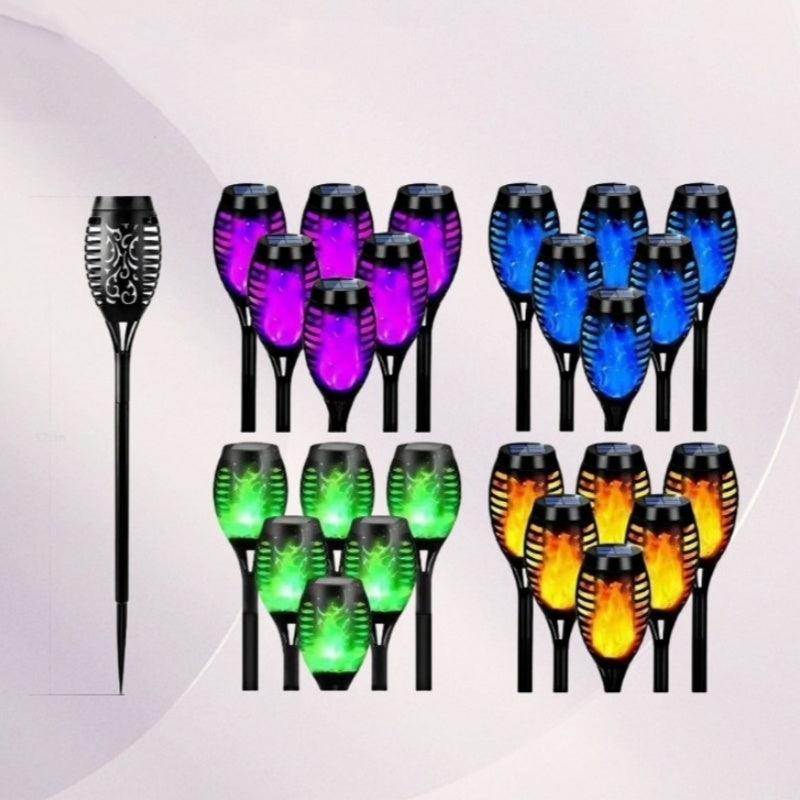 Waterproof Solar Flame Torch Stake Lights