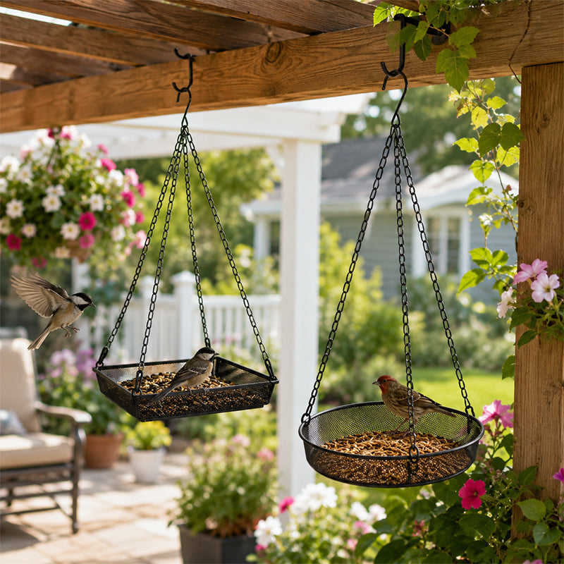 Hanging Bird Feeder Tray
