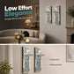 ✨🕯️2-Piece Crystal Mirror-Finish Bow Wall Lamps: Aesthetic Home Decor for the Living Room