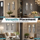 ✨🕯️2-Piece Crystal Mirror-Finish Bow Wall Lamps: Aesthetic Home Decor for the Living Room