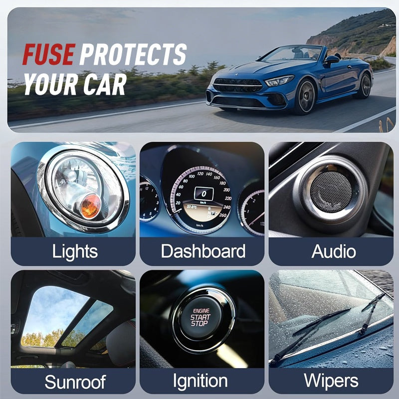 🔌🚗 50% OFF! Car Fuse Assortment Kit – Micro, Mini & Standard blade fuses, colour‑coded for easy ID. 100‑300 pcs – be prepared for any electrical fault! 🔧✨