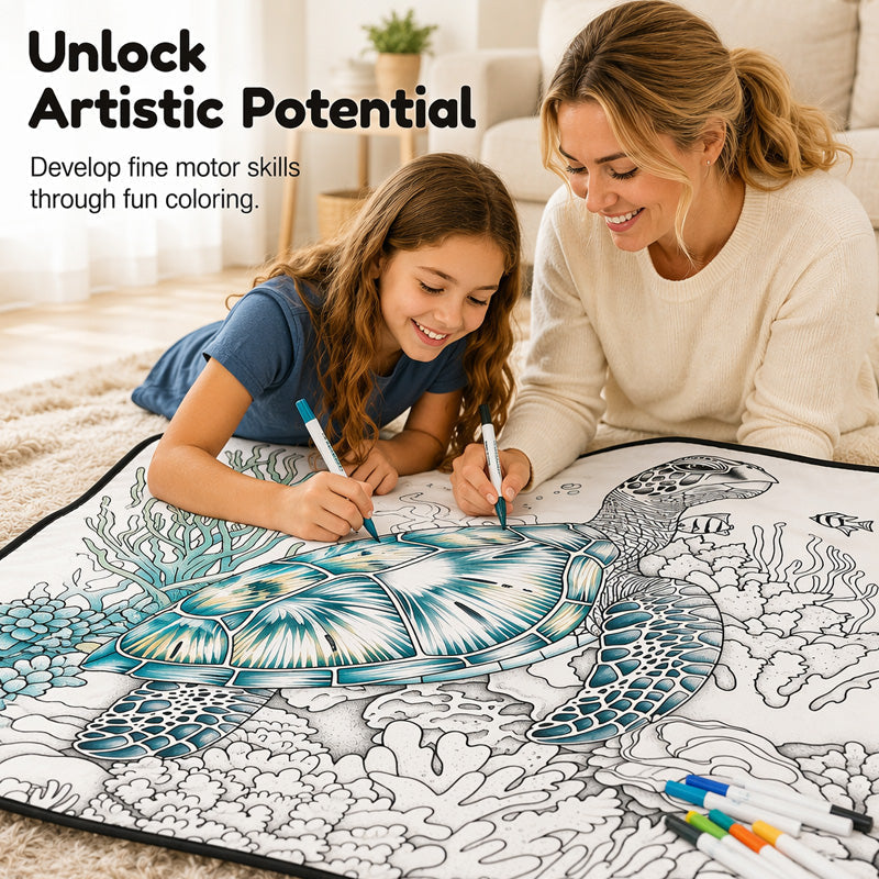 🎨DIY Kids' Coloring Blanket