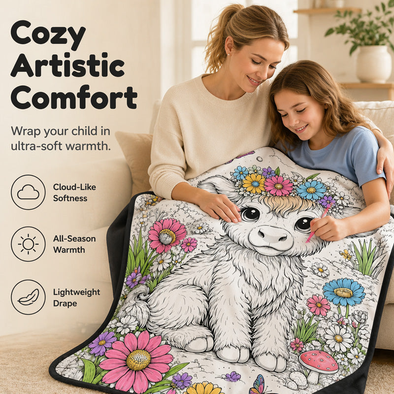 🎨DIY Kids' Coloring Blanket