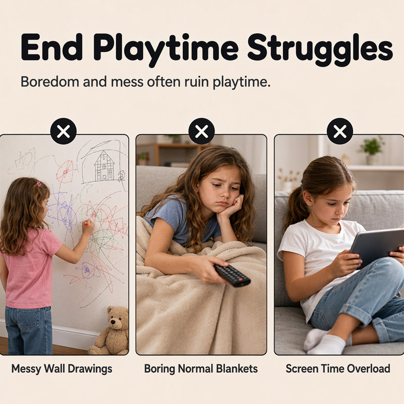 🎨DIY Kids' Coloring Blanket