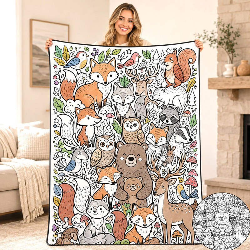 🎨DIY Kids' Coloring Blanket