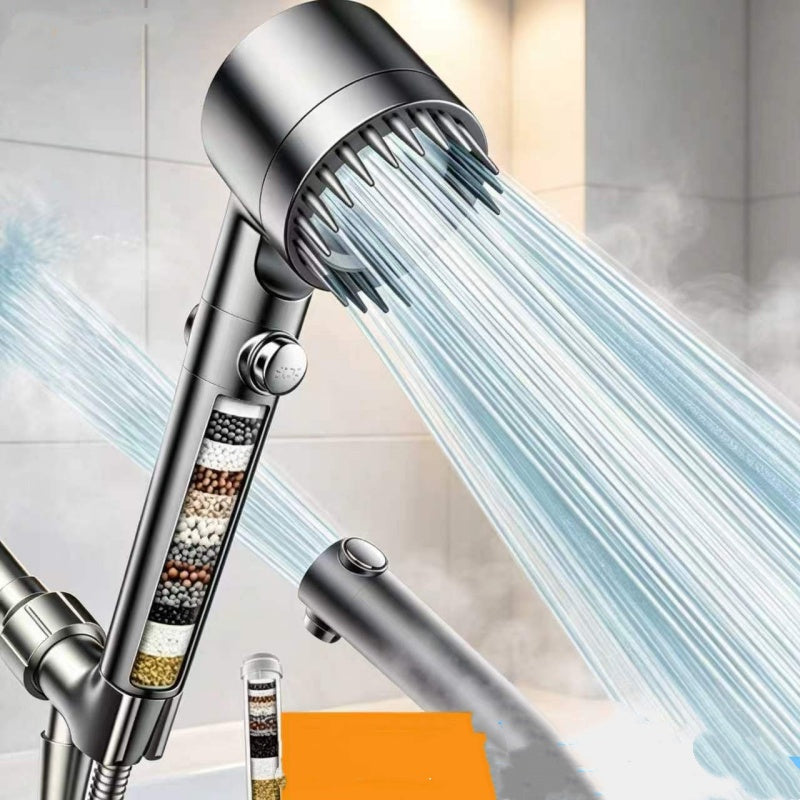 High Pressure Filtered Shower Head with Massage Brush