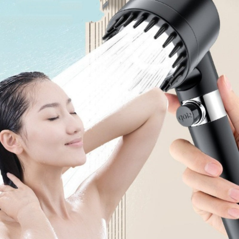 High Pressure Filtered Shower Head with Massage Brush