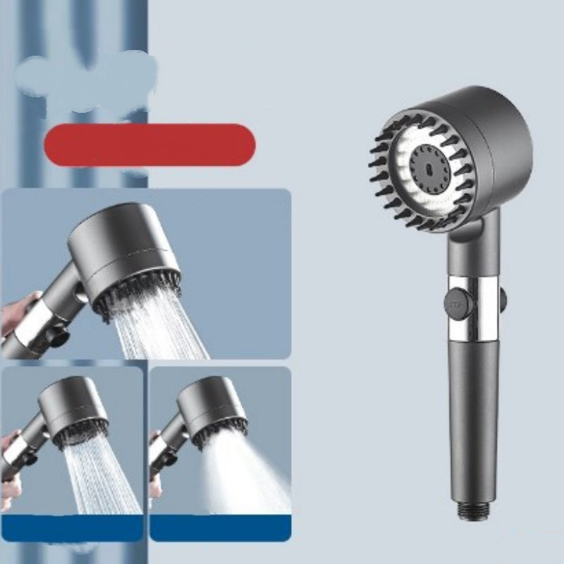 High Pressure Filtered Shower Head with Massage Brush