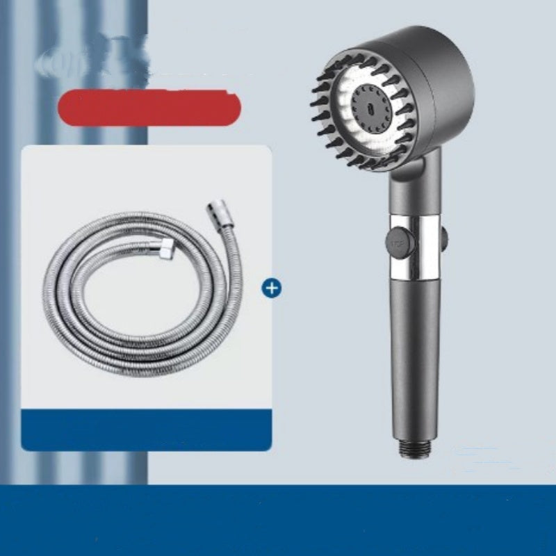 High Pressure Filtered Shower Head with Massage Brush