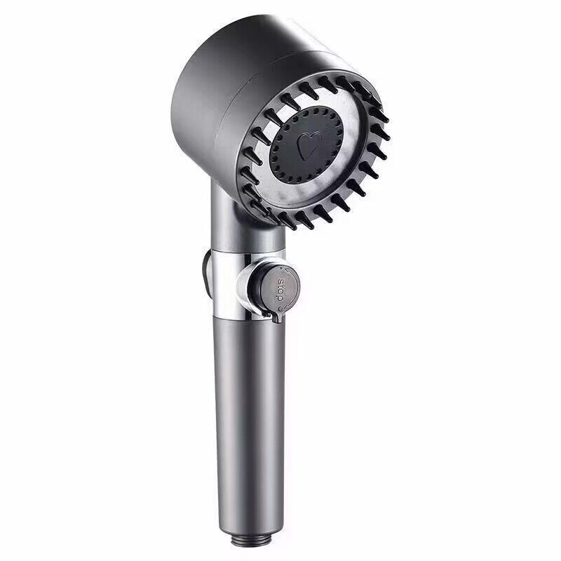 High Pressure Filtered Shower Head with Massage Brush