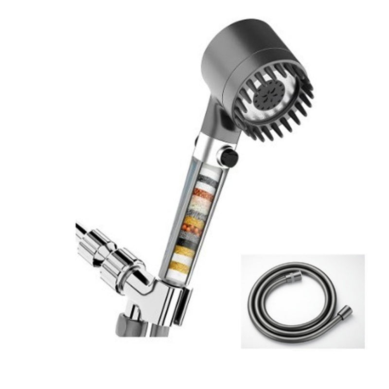 High Pressure Filtered Shower Head with Massage Brush