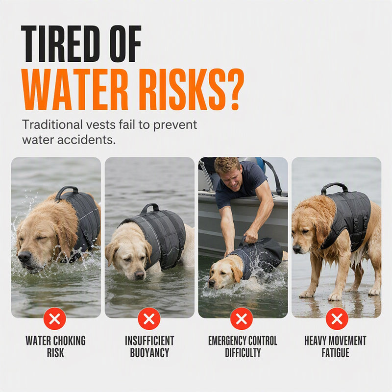 🐕🦺 Dog Life Jacket with Removable Front Float – 50% OFF! Bright safety colors, adjustable straps, buoyant – keeps your dog safe in water. 🛡️💦