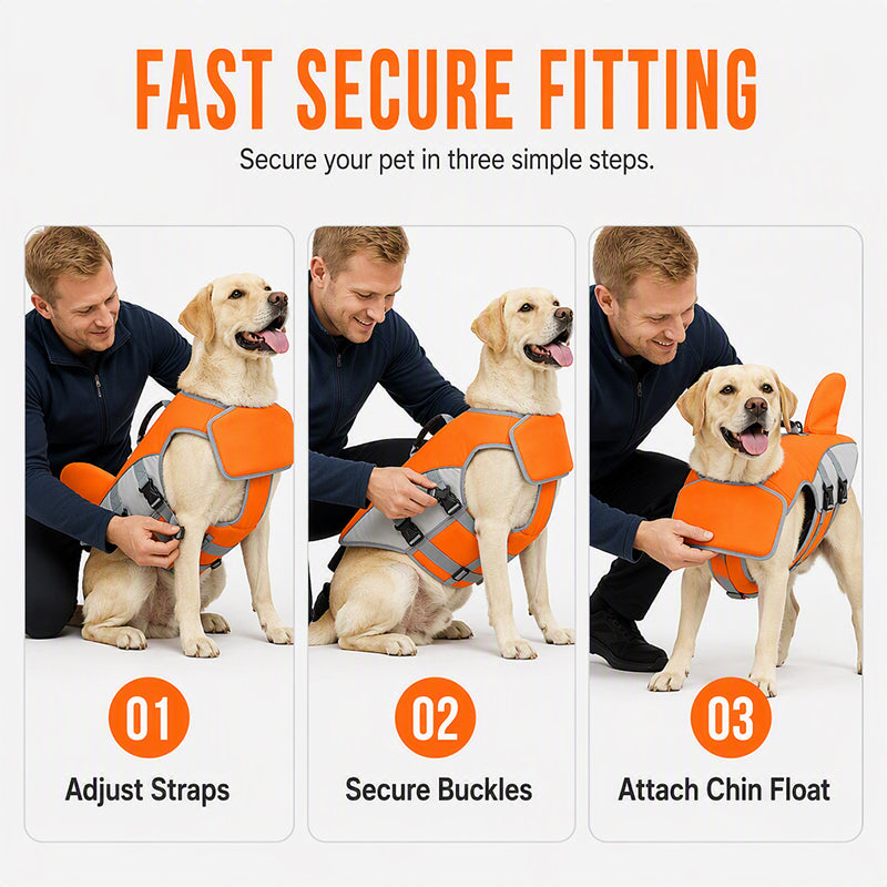 🐕🦺 Dog Life Jacket with Removable Front Float – 50% OFF! Bright safety colors, adjustable straps, buoyant – keeps your dog safe in water. 🛡️💦