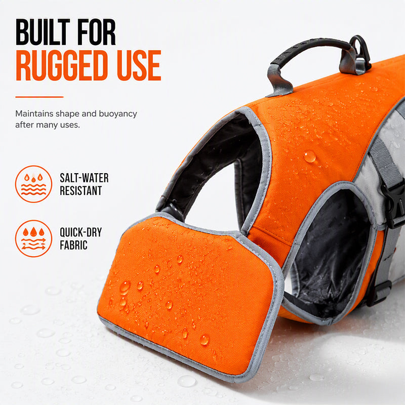 🐕🦺 Dog Life Jacket with Removable Front Float – 50% OFF! Bright safety colors, adjustable straps, buoyant – keeps your dog safe in water. 🛡️💦