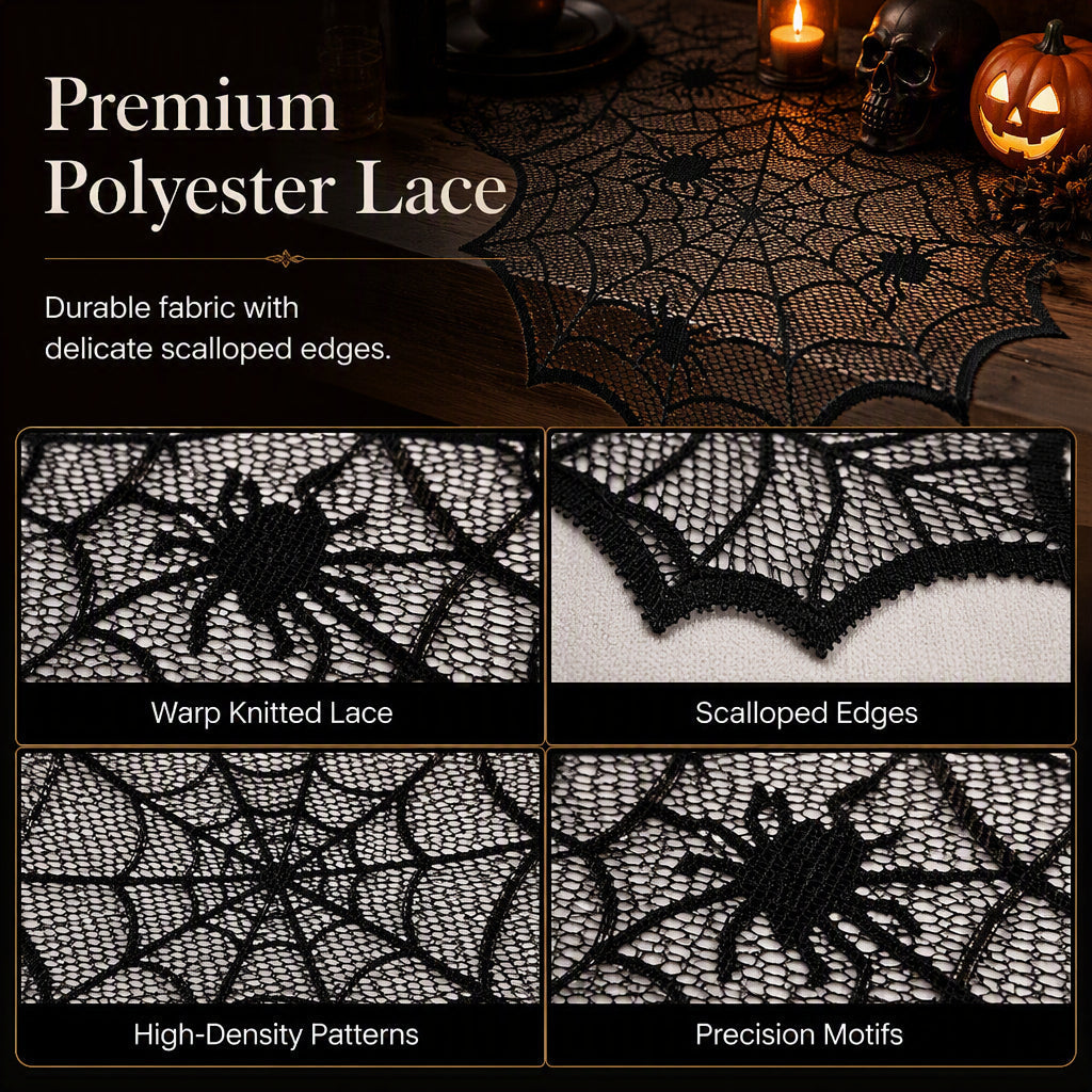 🎃LIMITED-TIME 50% OFF! ⏰Spooky Halloween Patterns Tablecloth and Placemats Set