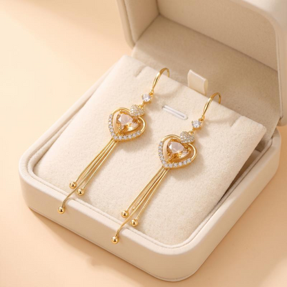 📢📢50% OFF !! ⏰Statement Heart Tassel Earrings