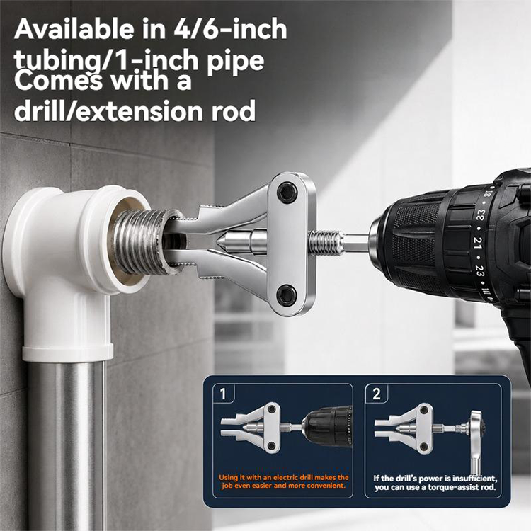 🔧🔩 Universal Broken Pipe Extractor – 50% OFF! Fits 1/2", 3/4", 1" pipes, dual drive, 3-18mm range – remove broken threads fast. 🔥💪