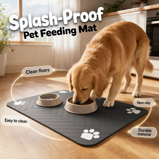 Easy-Clean Pet Feeding Mat