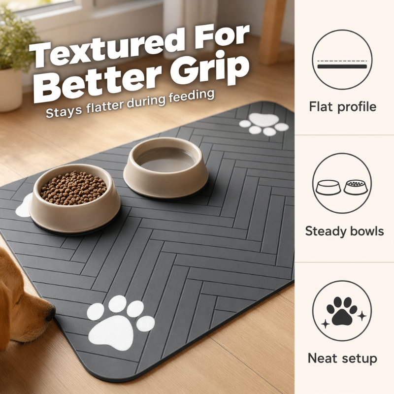 Easy-Clean Pet Feeding Mat