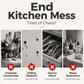 No-Drill Wall-Mounted Kitchen Hook Rack