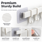 No-Drill Wall-Mounted Kitchen Hook Rack