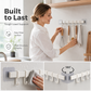No-Drill Wall-Mounted Kitchen Hook Rack
