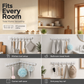 No-Drill Wall-Mounted Kitchen Hook Rack