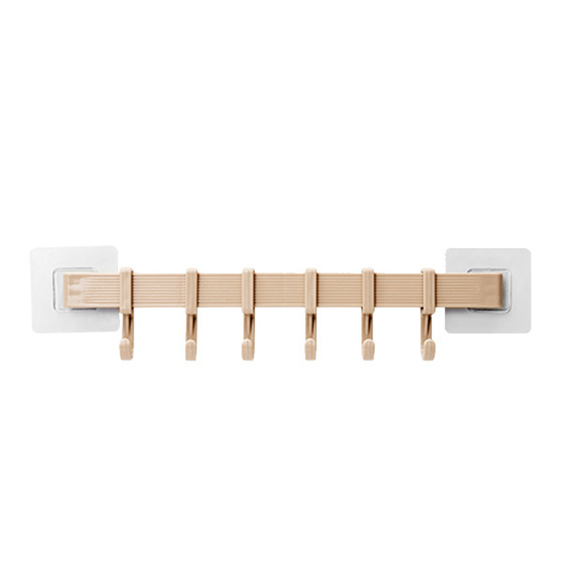 No-Drill Wall-Mounted Kitchen Hook Rack