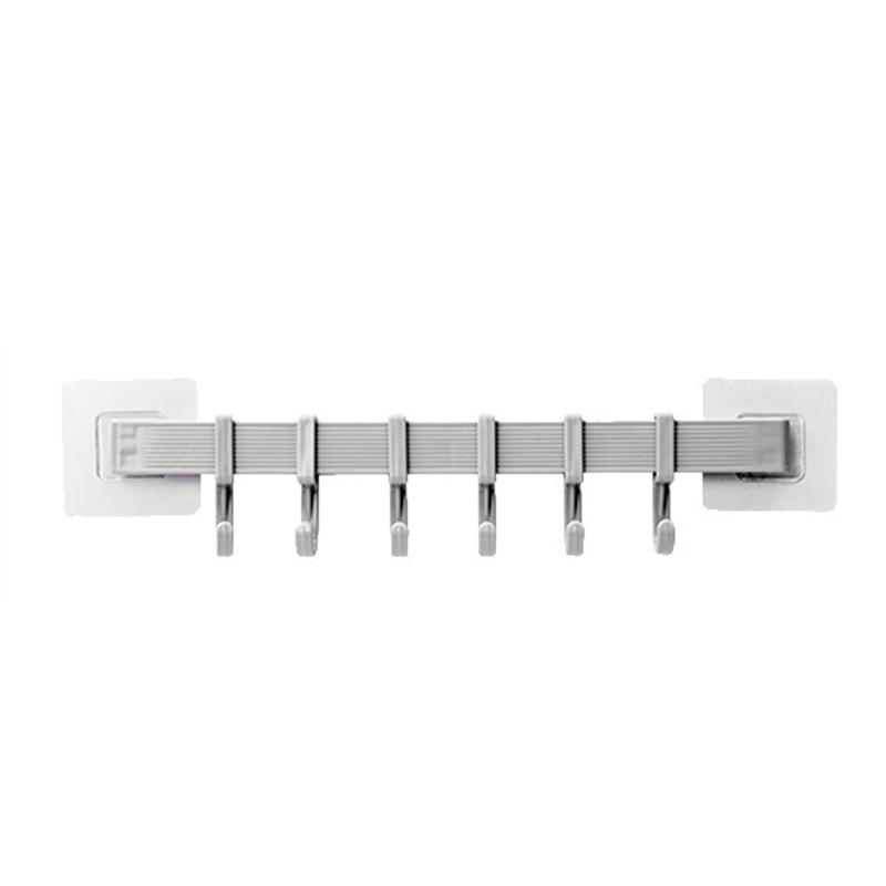 No-Drill Wall-Mounted Kitchen Hook Rack