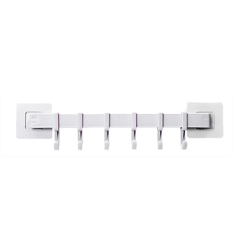 No-Drill Wall-Mounted Kitchen Hook Rack