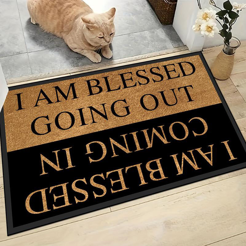 🏠 50% OFF! 😄 Funny Text Welcome Doormat – Cute print & anti-slip ✨