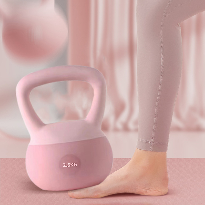 PVC Coated Kettlebell for Home Gym