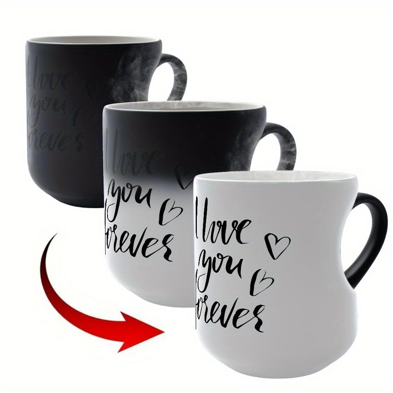 ❤️ Color Changing Heart Handle Ceramic Mug for Valentine's Day ☕
