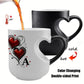 ❤️ Color Changing Heart Handle Ceramic Mug for Valentine's Day ☕