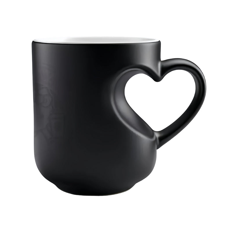 ❤️ Color Changing Heart Handle Ceramic Mug for Valentine's Day ☕