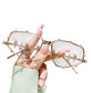Chic Sunglasses with Rhinestone Accents for Women