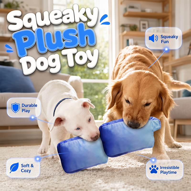 🐶Dog Squeaky Sound Toy, Pet Interactive Chew Vape Chew Toy, Multiple Colors Available, Contains Noise Paper, Durable, Soft and Safe Toy, Suitable for All Breeds