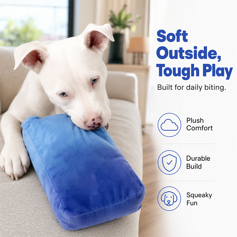 🐶Dog Squeaky Sound Toy, Pet Interactive Chew Vape Chew Toy, Multiple Colors Available, Contains Noise Paper, Durable, Soft and Safe Toy, Suitable for All Breeds