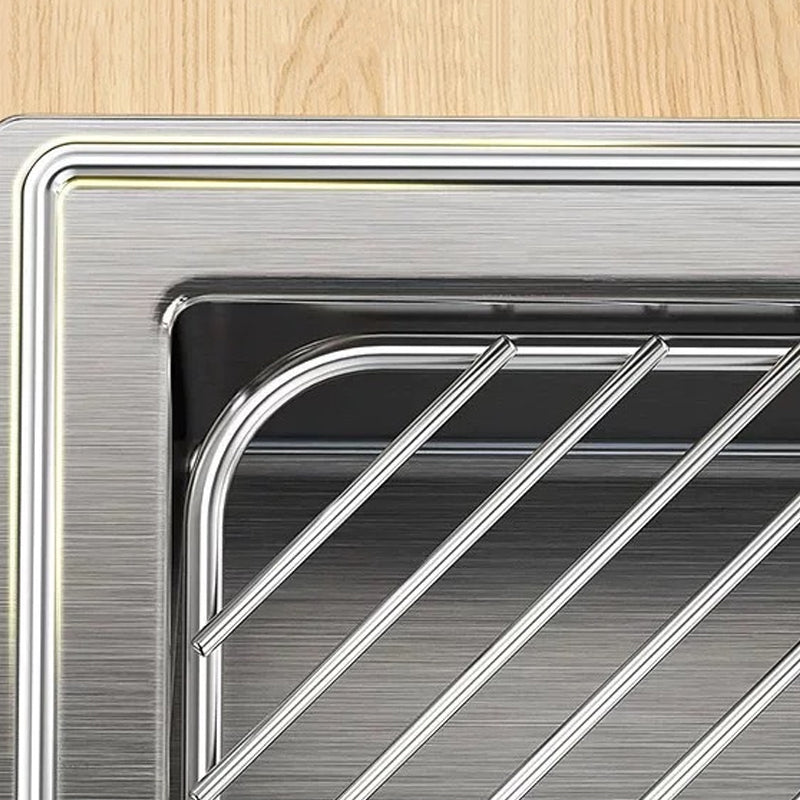 🥳2026 TOP PICK🥳 Sink Corner Drying Rack – Stainless Steel, Fast-Draining Design – Lifts Sponges Off Counter, Reduces Soggy Buildup! 🧽💨