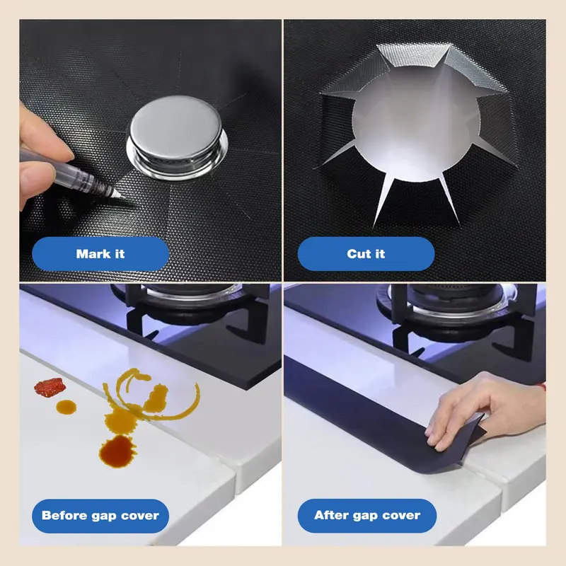 Reusable Gas Stove Burner Protectors