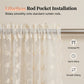🌸Embroidered Floral Tie-Up Sheer Curtain