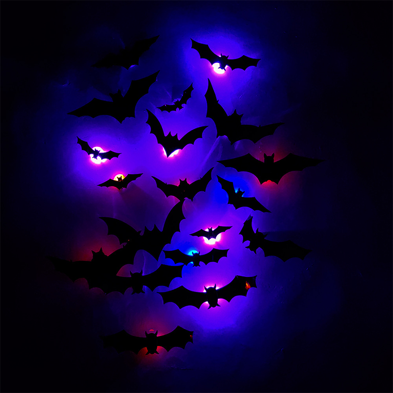 🦇 3D Bat LED Wall Light Decor 💡