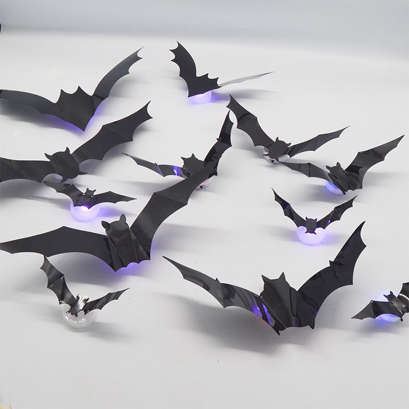 🦇 3D Bat LED Wall Light Decor 💡
