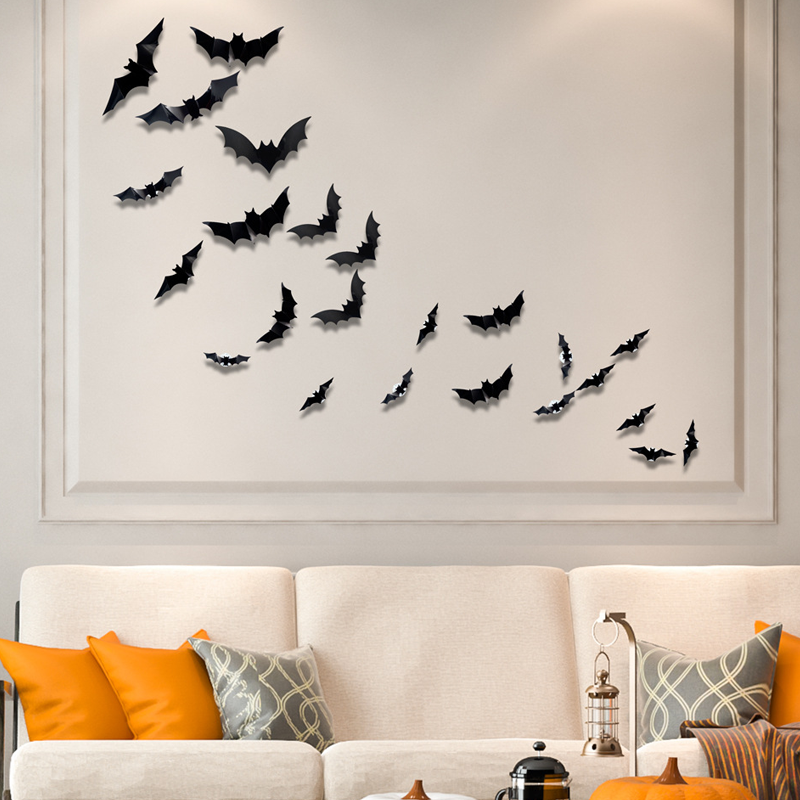 🦇 3D Bat LED Wall Light Decor 💡