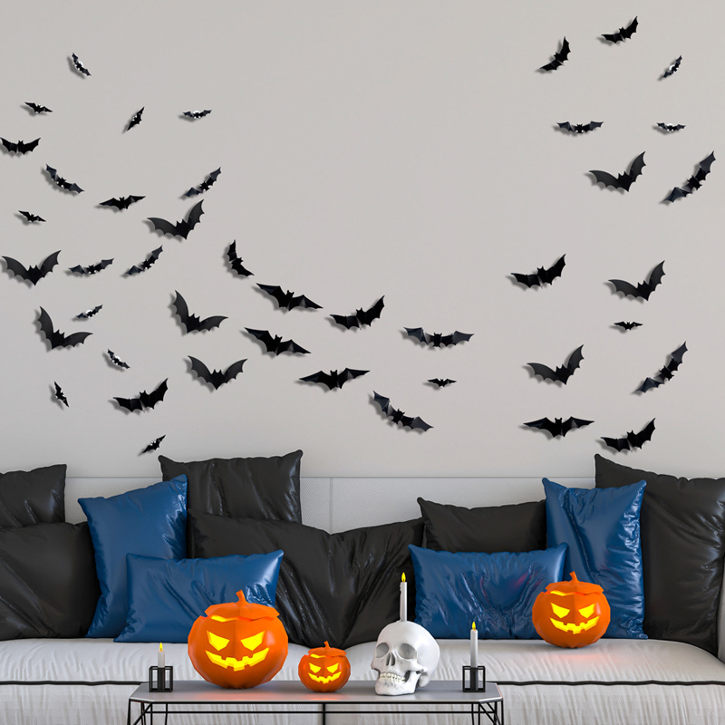 🦇 3D Bat LED Wall Light Decor 💡
