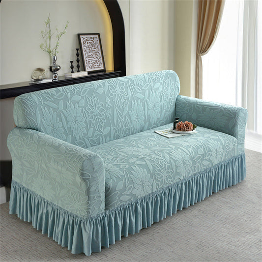 🛋️ Tired of tugging your sofa cover back into place every time you stand up? This non‑slip slipcover stays put — full coverage, zero shifting. 😌